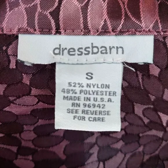 VTG 90s Dressbarn Pink Metallic Teardrop Jacquard Dress Jacket Blazer Sz S - Picture 3 of 9